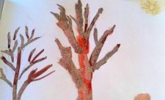 Як намалювати гарне дерево поетапно
