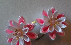 Красивий майстер-клас – квіткова шпилька канзаші своїми руками